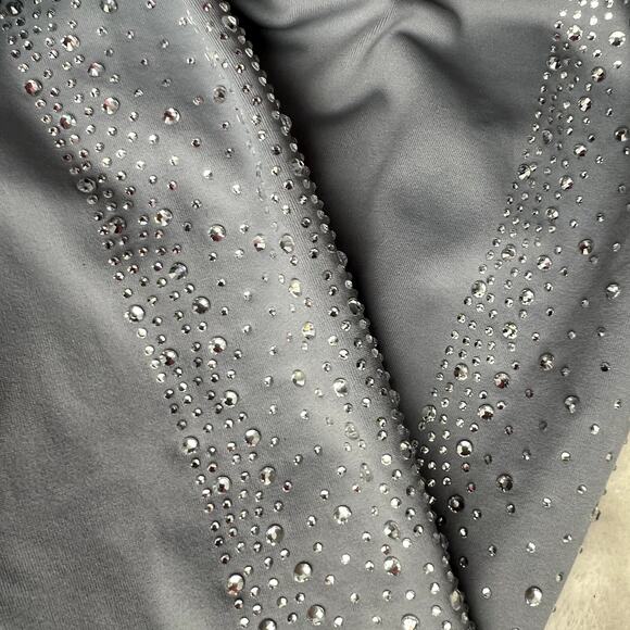 LuxeLadyFit Workout Pants with Rhinestones BLING - Picture 2 of 6